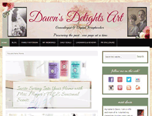 Tablet Screenshot of dawnsdelightsart.com
